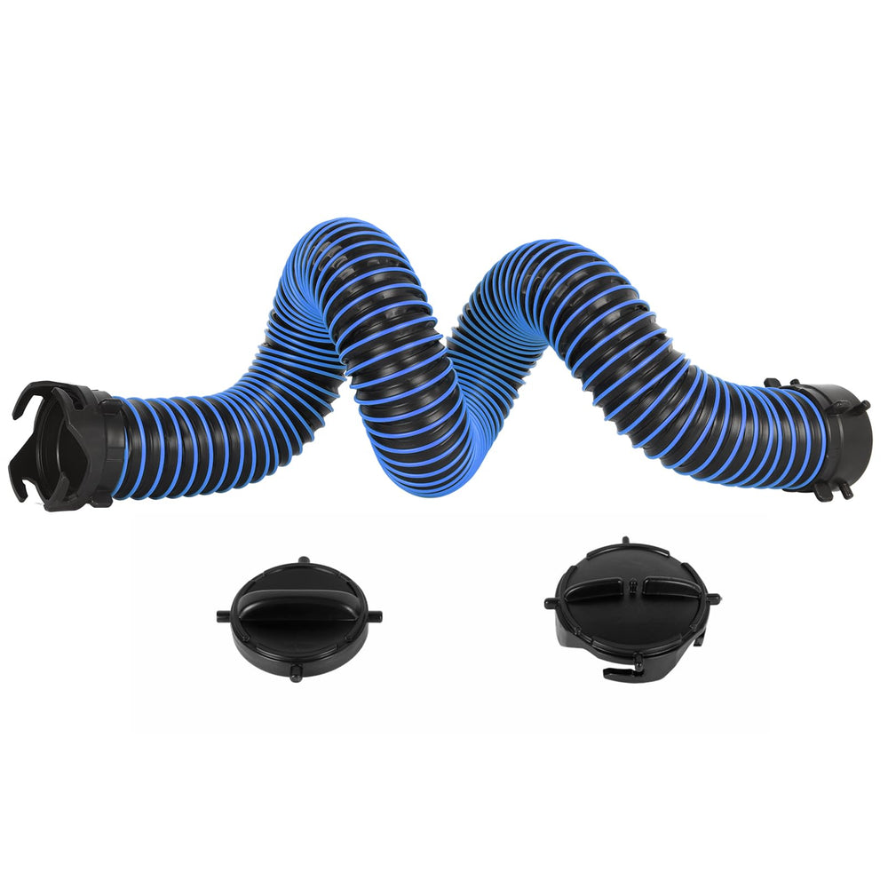 OUTPRIZE 5ft RV sewer hose extension close-up showing rugged durability.