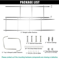 OUTPRIZE aluminum rv-ladder corrosion-resistant construction for long-lasting outdoor use.