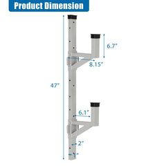 OUTPRIZE aluminum trailer ladder rack assembly enables quick, tool-friendly setup.