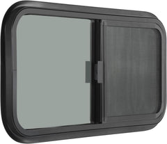 OUTPRIZE horizontal RV window 30 by 24 inches front view with sliding design for easy venting