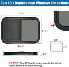 OUTPRIZE horizontal window tinted glass provides privacy and sun protection.