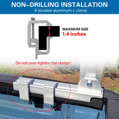 OUTPRIZE truck bed rack with powder-coated finish resists rust.