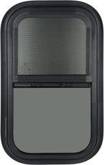 OUTPRIZE vertical RV window 12x24 tinted with screen for privacy and heat protection.