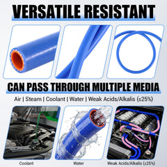 Outus wide temperature range hose resists extreme heat and cold for versatile use.