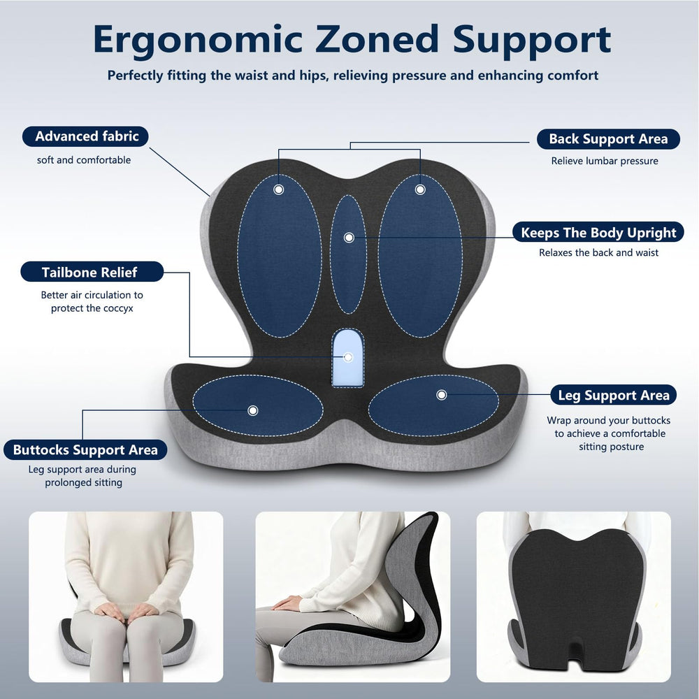OUYFDG memory foam seat cushion close-up showing contour and softness