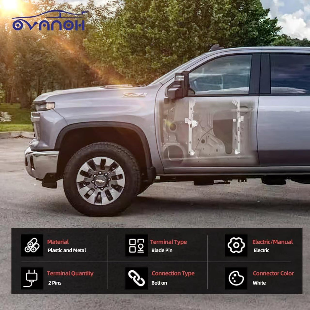 OVANOH front-left window regulator with motor for Avalanche offers quiet, responsive control.