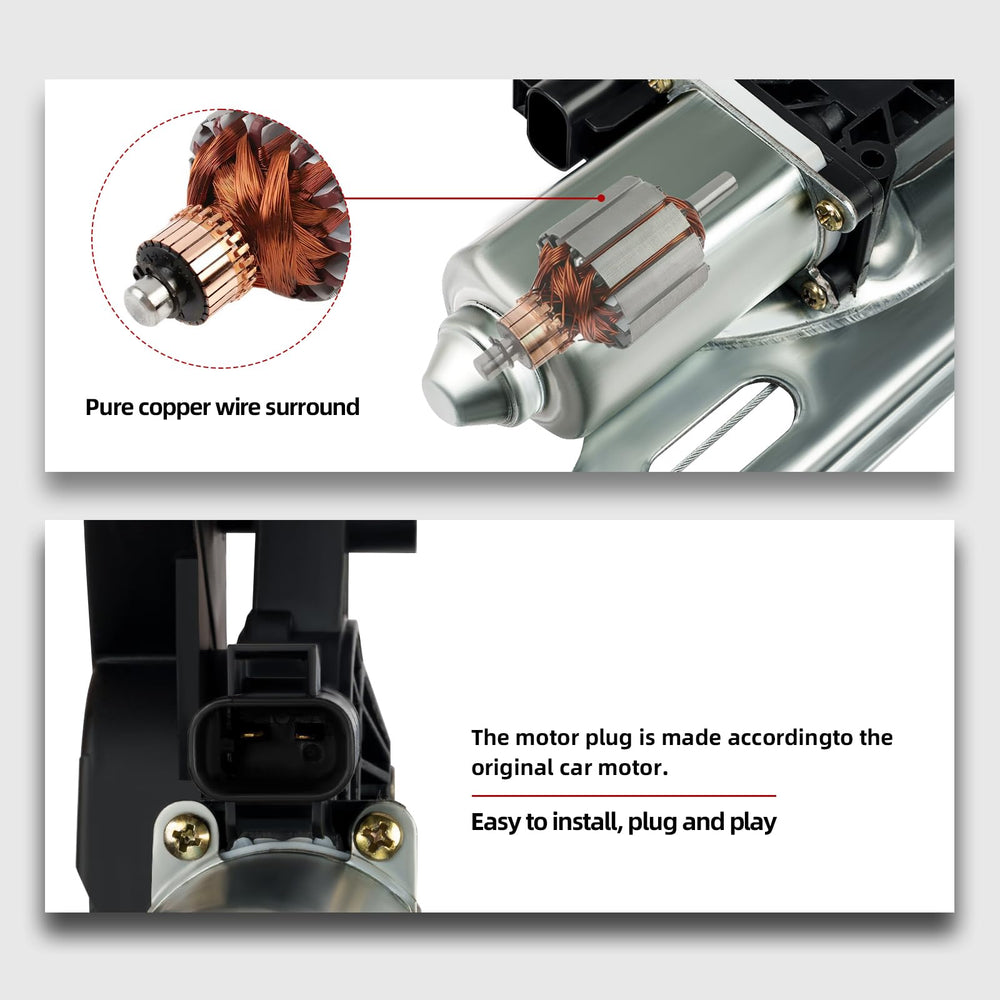OVANOH Cadillac Escalade Ext left regulator with motor, easy installation.
