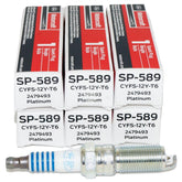 OverstockDirect SP520/SP589 platinum spark plugs in packaging for easy replacement