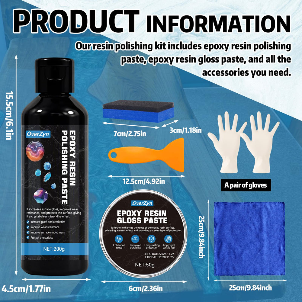 OverZyn professional DIY resin art kit supports hobbyists and crafters