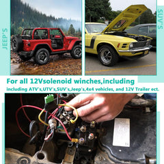 ovsor 12V 250A winch solenoid relay weatherproof coating protects performance