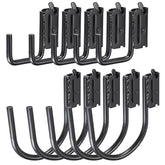 OwnMy 2-inch E-Track J Hook securing items on rail for small-load use.