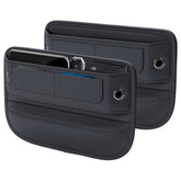 Owntow universal leather gap filler in the front-seat gap for tidy storage.
