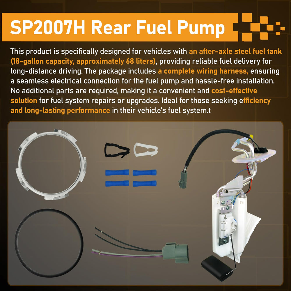 OWNWEEDA SP2007H after-axle 18-gallon tank emphasizing capacity and stability