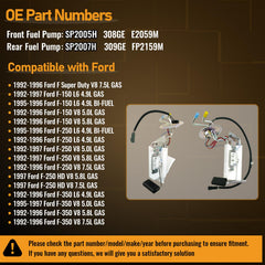 OWNWEEDA SP2007H rear fuel pump assembly for Ford trucks ensuring reliable operation