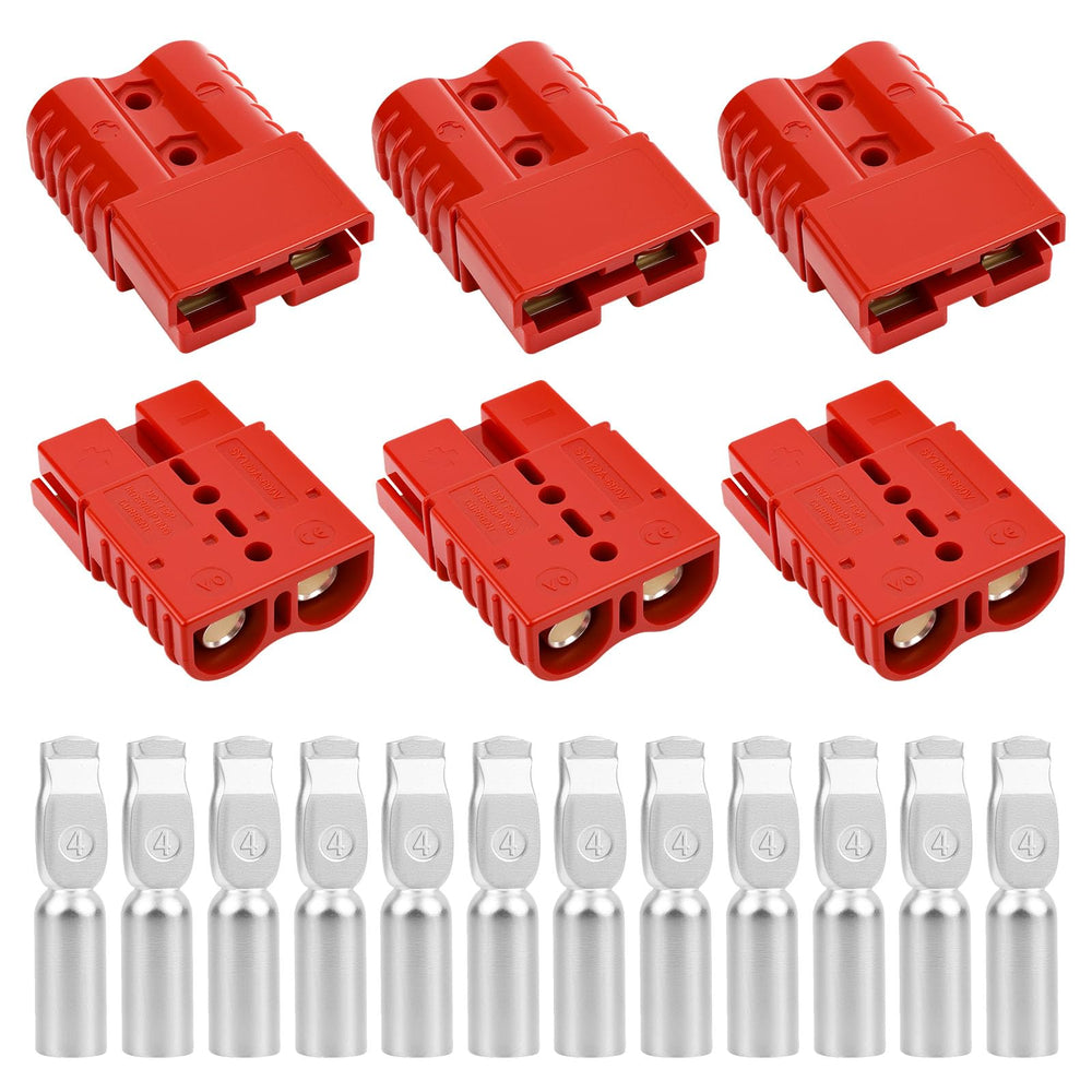 OXDFK 120A red quick-connect plug for rugged power connections