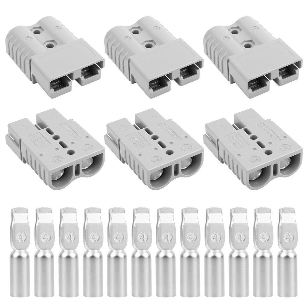 OXDFK 120A quick connect in gray housing for fast, secure battery power.