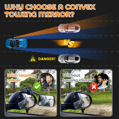 Oxerbog explosion-proof convex mirror ensures a wide, sharp field of view.