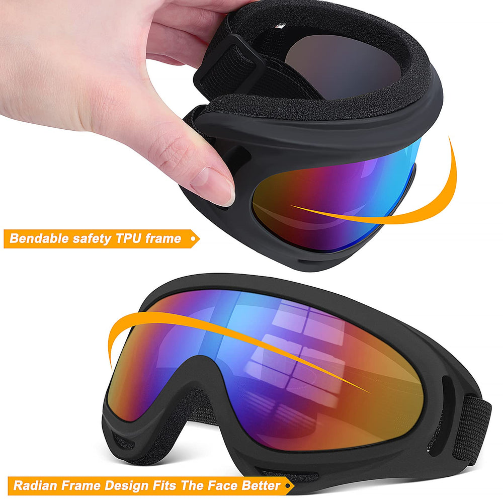 OXG goggles air-vent-system promotes breathable wear during rides.