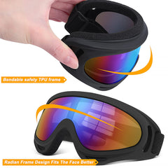 OXG goggles air-vent-system promotes breathable wear during rides.
