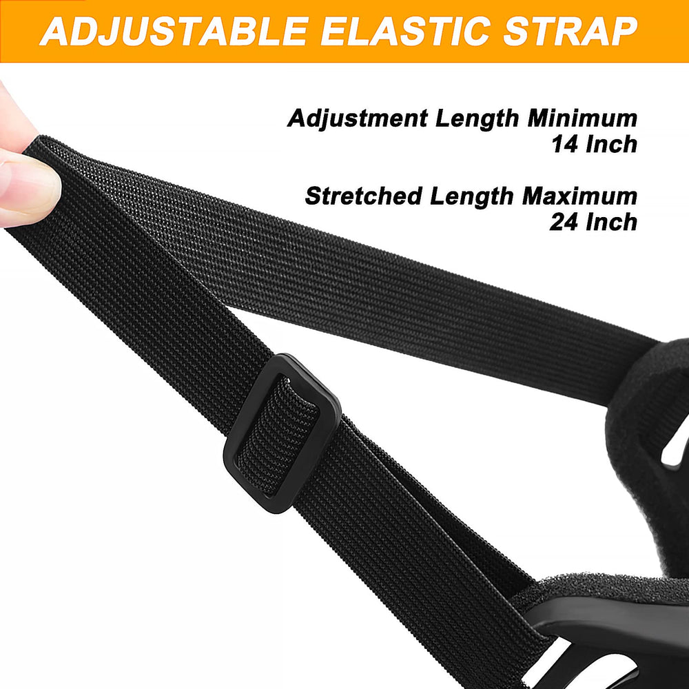 OXG adjustable nylon strap ensures secure fit on different helmets.