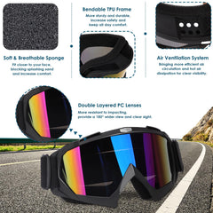 OXG goggles feature air vents on sides and bottom for better airflow