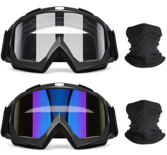 OXG dirt bike goggles with clear lens and black frame for clear vision on dusty trails