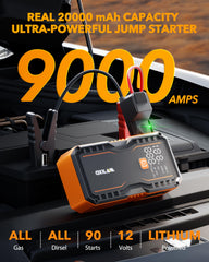 OXILAM 9000A peak power enables rapid engine revives.