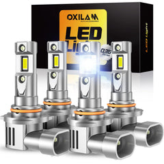 OXILAM 9005-9006 LED bulbs deliver 70,000 lumens for clearer night visibility.