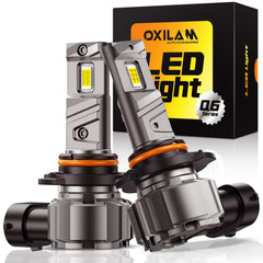 OXILAM 9005 HB3 fog LED bulb shows glare-free beam for safer night driving.