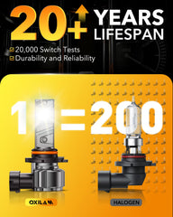 OXILAM halogen-perfect beam reduces glare for safer night driving