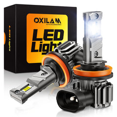 OXILAM H11/H9 LED bulbs deliver 36000 lumens for enhanced night visibility.