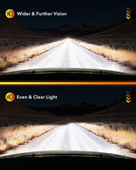 OXILAM H1 bulbs showing 1:1 OEM size fit for easy plug-and-play