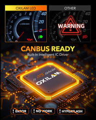 OXILAM H4 LED bulbs come in a convenient 2-pack.