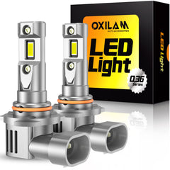 OXILAM HB3 9005 bulbs front view for quick upgrade and clearer night driving