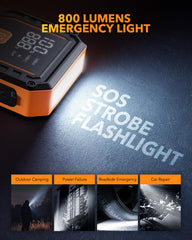 OXILAM Jump Starter 6000A in-use car scene demonstrates roadside assistance