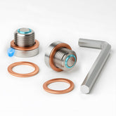 OxyGenie front-differential plug with magnet attracts debris to protect the gearcase