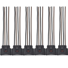 OYEAUTO ignition coil connector 6-pack front view, compatible with Toyota and Lexus V6 engines.
