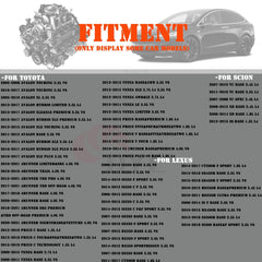 OYEAUTO Maf sensor compatibility chart for Toyota and Lexus models
