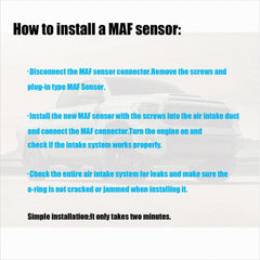 OYEAUTO MAF sensor packaging ready for installation.