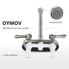 OYMOV ABS material close-up shows durable non-metallic construction for RV life.
