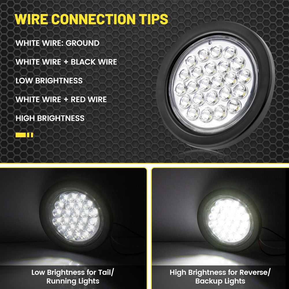 Oyviny 24-LED white backup light enhances trailer visibility at night