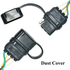 Oyviny 4-flat trailer connector for standard trailer lighting