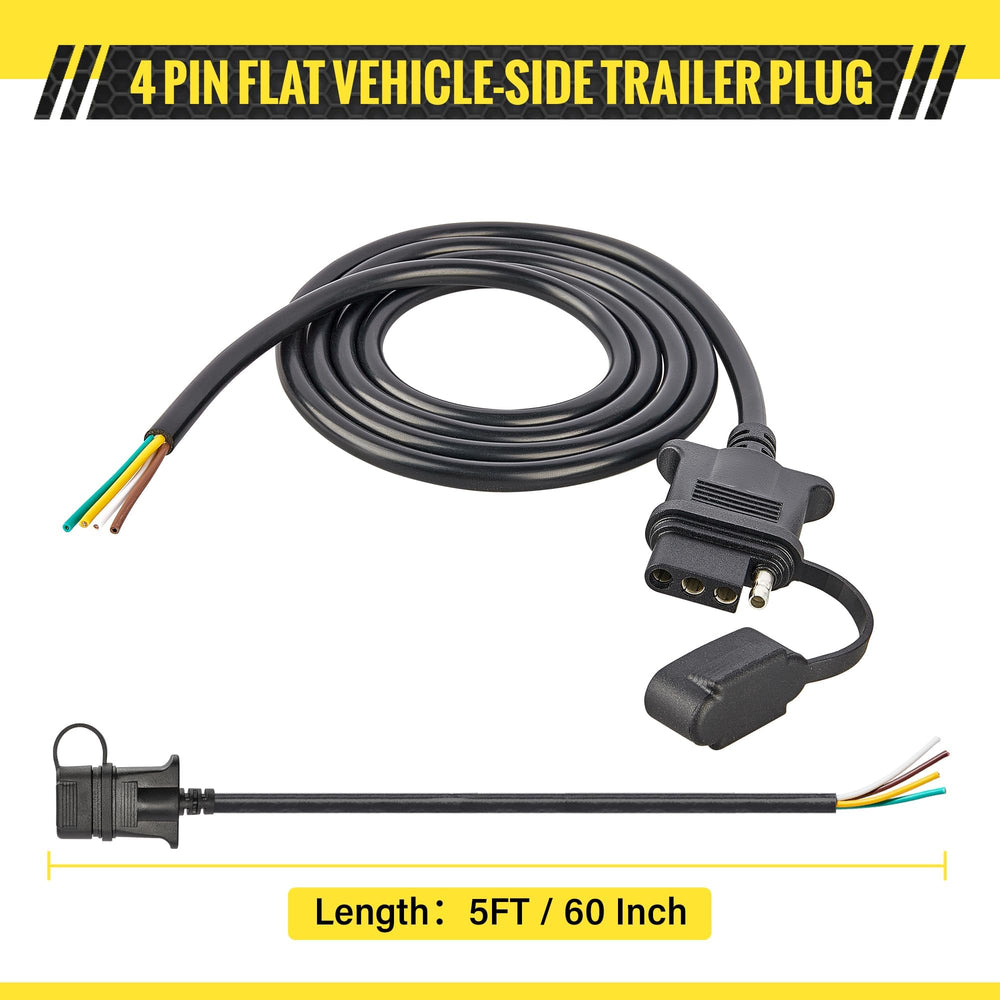 OyViny 4-pin flat socket with rubber dust cover for protection.