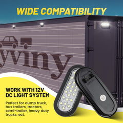 Oyviny backup lights support safer loading and unloading in low light.