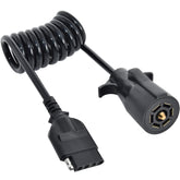 Oyviny 7-to-5 coiled adapter connects 7-pin to 5-pin for versatile towing needs.