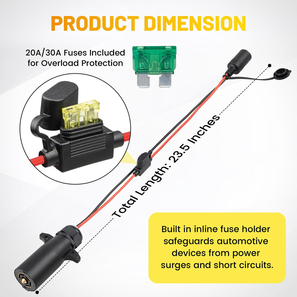 Oyviny construction with 12AWG copper and PA66 housing for safety