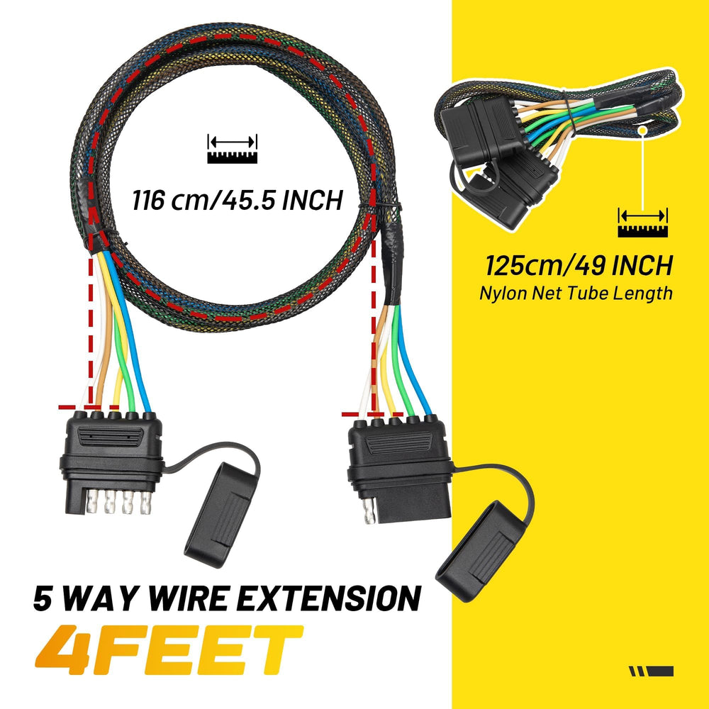 Oyviny copper wires with tin-plated terminals ensure solid conductivity for lights and signals.