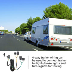 Oyviny corrosion-resistant 4-pin connector with rubber dust cover protects from the elements.