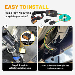 Oyviny durable ABS housing protects wiring in rugged towing environments.