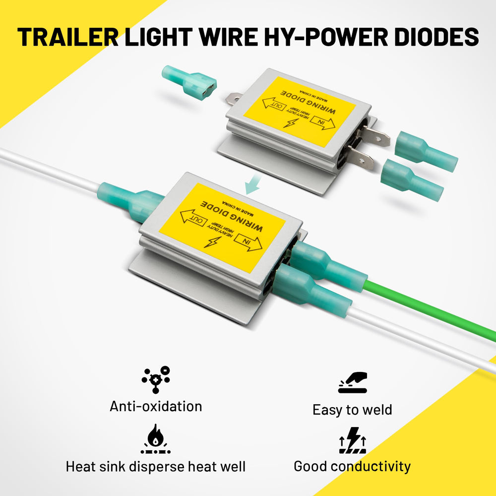 Oyviny Hy-Power diodes installation into existing harness for quick upgrade.